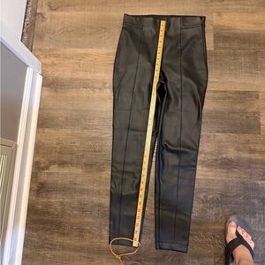 Ann Taylor Women’s Faux Leather Sleek Black Dress Pants